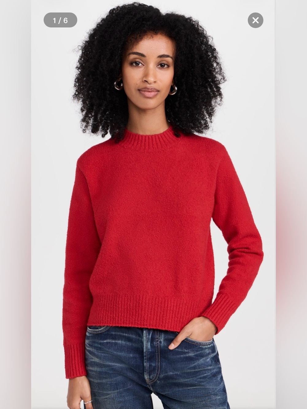 AYR The Little Softie Lipstick Red Sweater